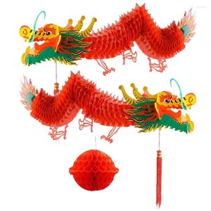 Dekorativa figurer 1 Uppsättning av kinesisk tema Dragon Decor Year Pendants Decoration