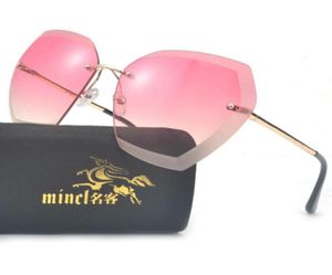 Óculos de sol MinCl para mulheres grandes lentes de corte de diamantes sem tamanho de diamante lente lxl9795748