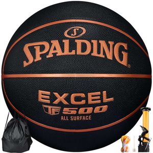 Spalding Black Rose Gold TF500 Legendary Series 7 Basketball PU Indoor and Outdoor Games 77-850Y