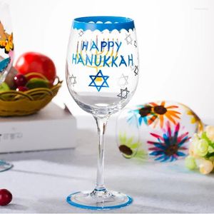 Vinglasögon Handmålad Glass Cup Champagne Goblet Crystal Cups Bar El Party Drinking Ware Fashion Home Decoration Accessories