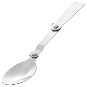 Spoons Gonecream Scoop cucchiaio portatile utensili in acciaio inossidabile set da sala da pranzo pieghevole