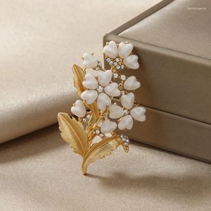 Spille squisite donne smalto per spilli floreali eleganti badge di gioielli per la festa di nozze di alta qualità