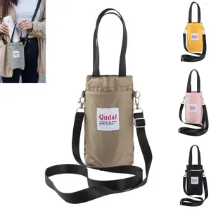 Storage Bags Large Size Qudai Bottle Crossbody Hand-Held Water Cup Buggy Bag Carrier With Adjustable Shoulder Strap