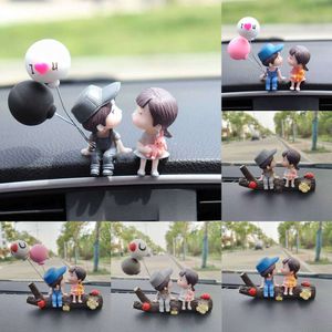 2024 2024 Car Decoration Car Air Outlet Clip Cute Cartoon Couples Action Figure Balloon Ornament Auto Interior Dashboard Accessories