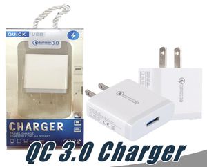 QC30 Quick Charge USB Charger Eu Mobile Phore Adapter Adapter Travel Charger для Samsung Xiaomi2047483