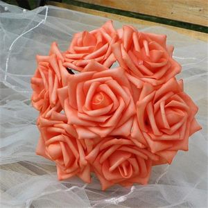 Kwiaty dekoracyjne ślub sztuczne piany róże luzem 3 