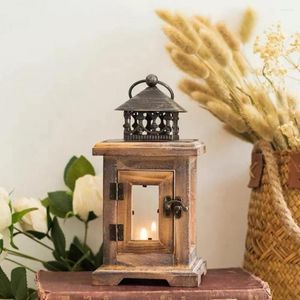 Candle Holders Durable Stand Retro Wood Wall Hanging Candlestick Display Party Decor Rack Wooden