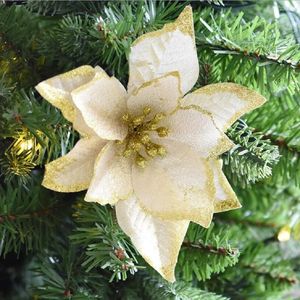 Dekorative Blumen 5pcs/Set künstlicher Weihnachtsbaum -Verzierungen Verschönerung für Weihnachten zu Hause/Weihnachten Partydekorationen