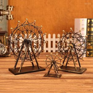 Dekorative Figuren Retro Eisenkunst Riesenrad Bronze Kreatives Wohnzimmer Desktop Dekoration Ornament Shop Counter Craft Batch