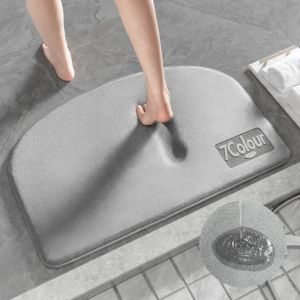 Mats Memory Foam Bath Mat Super Water Absorption Machine Washable Badrumsmatta, mjukt, absorberande snabbt torrt badmatgolvmattor