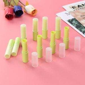 Storage Bottles 10 Pieces Empty Lip Container Tubes Lipstick Gloss With Bottom And Cap For DIY ( Green )