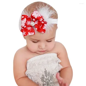 Accessori per capelli Telotuny Baby Girl Headbands Christmas Girls Bathwler Feather Abchina per faro neve per 1009 per 1009