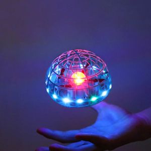 Drönare Flying Ball Spinner Ball UFO Boomerang Soaring Flying Toy Mini Drone Led Hand Gest Control Present Toys for Kid Adult