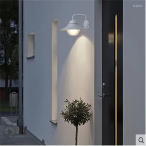 Lampada a parete Nordic Outdoor Simple moderna impermeabile da giardino corridoio corridoio esterno