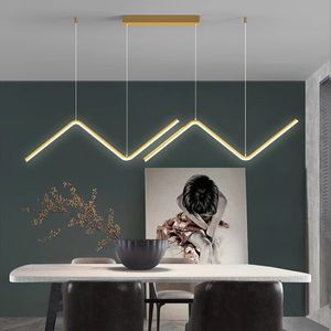 Modern LED -tak ljuskrona för bordsmatsal kök bar hängande belysning upphängning design lusters armaturer