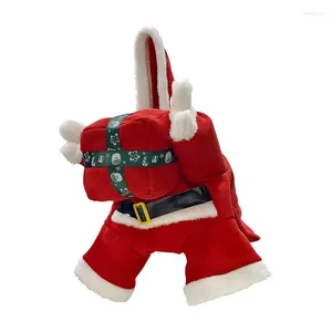 ドッグアパレルクリスマス衣装冬のパーカー服ペット服のサンタコスチュームチワワヨークシャープードル