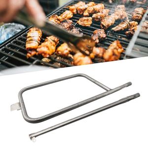 Ferramentas de aço inoxidável queimador de aço Tubeburner Set Fits para Weber Q300/Q3000 Series Gas Grill Acessórios para ferramentas de churrasco