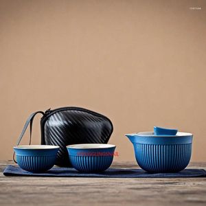 Conjuntos de teaware Conjunto de chá de viagem portátil TEAPOT CEMIC