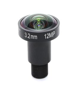 12 Megapiksel 4K lens Sabit M12 lens 32mm Fisheye Lens 4K IP CCTV Kamera veya 4K Sport Action DV4311352 için 160 derece