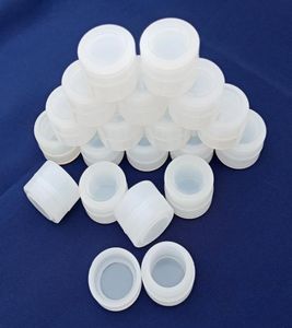 100x 2 ml Nicht -Stick -Silikonbehälter Jar für Wachs Bho Öl Butan Vaporizer Siliziumgläser DAB Wachsbehälter Clear Rasta Black3929234