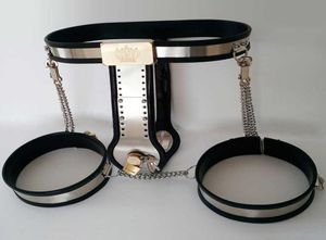 Female Belt Pants Thigh Ring Cuffs BDSM Bondage Stainless Steel Metal Restraint Device Erotic Sexy Toys For Women Adults1346758