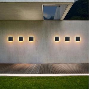 Wall Lamp Outdoor LED Aluminum IP65 Waterproof For Garden Lighting Decoration LampGarden Bathroom Light Fixtures