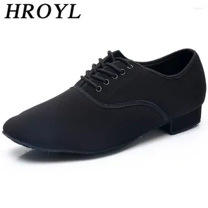 Dance Shoes 2024 Ballroom Latin Men Jazz Sneakers For Low Heel Professional Or Practice Dancing Brand HROYL