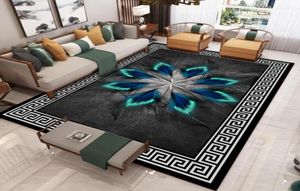 Cartoon Feather 3D Printing Carpets for Living Room Bedroom Large Area Rugs AntiSlip Bedside Floor Mats Nordic Home Big Carpet14893421