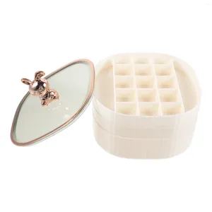 Storage Boxes Jewelry Holder Bead Containers Lids Beads Ring Necklace Organizer Desk Plastic