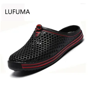 Scarpe casual Lufuma Domanci sandali 2024 Summer Fashion Cavalca le pantofole da spiaggia traspiranti Flip Flops Eva Massage