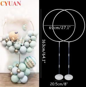 2set Circle Balloon Arch Frame Balloons Stand Holder Kit Wedding Decorations Baloon Birthday Party Decorations Kids Baby Shower Y07959279