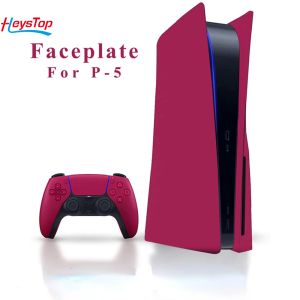 Fall HeyStop PS5 Console FacePlaet, ABS Antiscratch Dammtät PS5 -konsolplattans utbyte av sidoplattan för PS5 -skivutgåva
