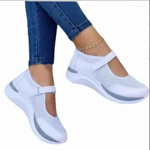 Casual Shoes Outdoor Breathable Mesh Vulcanized Sneakers Women's Women Flats Platform Travel Walking Footwear Large Size