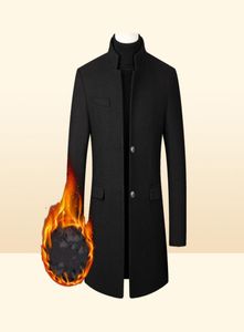 MEN039S Yün 2022 Ekstra Uzun Trençkot Erkek Kış Markası Erkek Kaşmir İnce Fit Yün Peacoat Rüzgar Derbazı Manteau Homme 4xl7276065