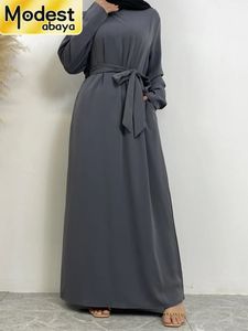 Skromny Abaya Ramadan Turcja Kaftan Islamski odzież muzułmanin dla kobiet Hidżab sukienka szata femme muulmane caftan marocain vestidos 240411