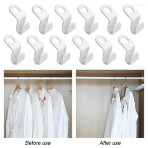 Hooks 6/12 PCs S Formsparungs-Raum-Kleidung Hanger Antislip Connector Caskading Garderobe Closet Organizer Lagerhalter Racks