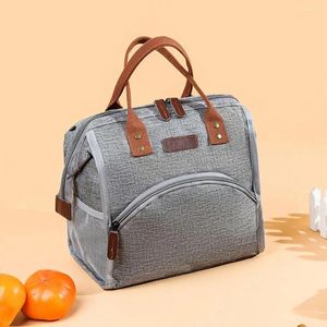 Storage Bags Lunch Bag Durable Wide-Open Design Insulated Tote Large Capacity Bento For Office Travel Picnic