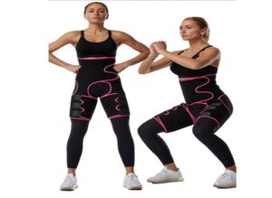 3 I 1 Hög midja Slim lårtrimmer Svetttrimmerben Shapers skjuter upp midjetränare Panties Fat Burning Neoprene Slimming Belt6686953288