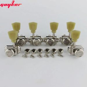 Cables 1 Set Guyker 3r3l Locking String Vintage Deluxe Electric Guitar Hine Heads Tuners Nickel /chrome Tuning Pegs