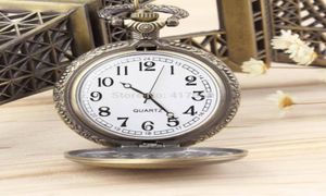 Toptan Vine Antika Gümüş Roman Sayılar Paslanmaz Çelik Kuvars Cep Saati Zincir Unisex Hediye Reloj de Bolsillo8144482