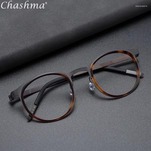 Okulary przeciwsłoneczne ramy marki projekt czysty tytanowe okulary rama dla mężczyzn metalowe vintage okrągłe receptę okulary okulary optyczne optyczne okulary