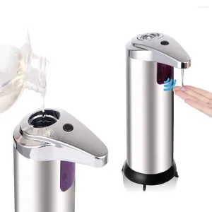 Sıvı Sabun Dağıtıcı 250ml Banyo Mutfak için Otomatik Paslanmaz Çelik Dokunmasız Akıllı Sensör