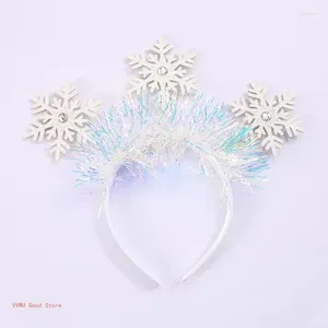 Parti Malzemeleri Dainty Sequins Xmas Snowflake Head Band Festivali Aile Çocukları İçin Hediyeler