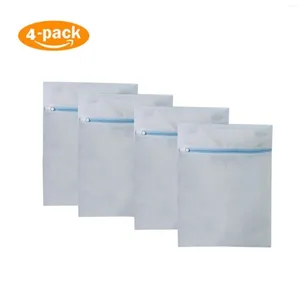 Tvättpåsar 4 Pack Mesh Net Washing Bag Clothes Bra Soxe Lingerie Socks Underwear Set of With