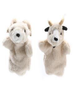 Härlig gethand dockad baby barn barn utveckling mjuk docka plysch leksak förälder barn interaktiv spel hand puppet5970626