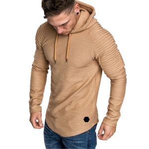 T-Shirts laufende Hemd Stripte Fitnessjacke für Männer Winter Slim Solid Workout Hoodies Sportsportwege Sweatshirts Windproof Coodies Training