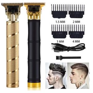 Electric T9 Hair Clipper Trimmer för män laddningsbar elektrisk rakappast skägg frisör hårklippmaskin män skägg trimmer 240412