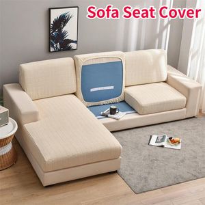 Stol täcker Weiluo Sofa Seat Cushion Cover Elastic för vardagsrumsmöbler Protector Pets Kids