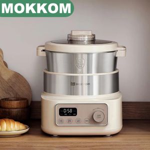 Blender Mokkom Electric Dough Mixer Blender 3L 5L Flour Mixing Machine Multifunction Yeast Stirring For Bread Noodle Pasta MK173