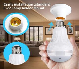 ICSEE 960P 360 Degree Panoramic Fisheye WiFi IP Camera Bulb Bulb Home IRワイヤレスオーディオビデオCCTVセキュリティサーベイランスネットワーク1041381